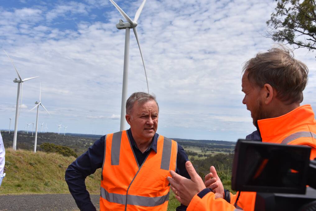 BIG FAN: Opposition Leader Anthony Albanese castigated Acting Prime Minister Barnaby Joyce for "opposing jobs" in green energy in the New England renewable energy zone. Photo: Andrew Messenger