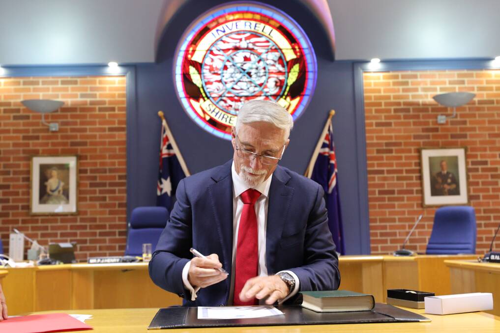 BRIGHT IDEA: Inverell Mayor Paul Harmon was re-elected chair of the New England Joint Organisation of councils this week. Photo: Jacinta Dickins