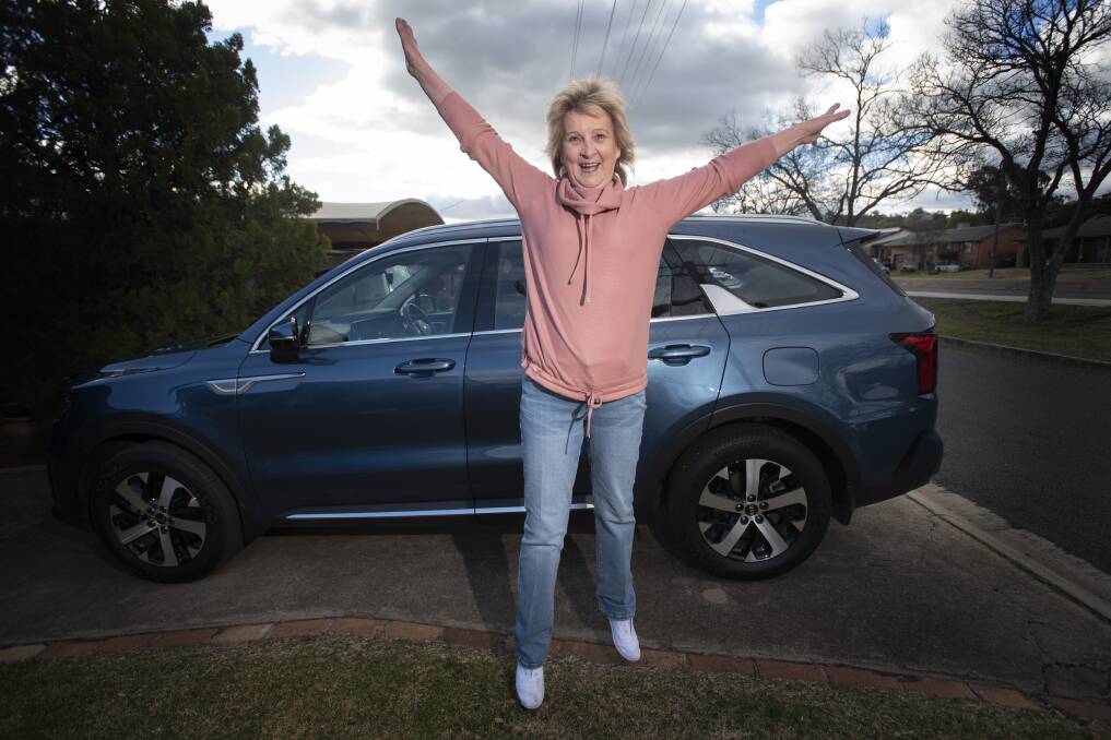 FAMILY JOURNEY: Julie Thompson said she was so sure she wouldn't win the fuel competition, she filled up her tank the day it was announced. Photo: Peter Hardin