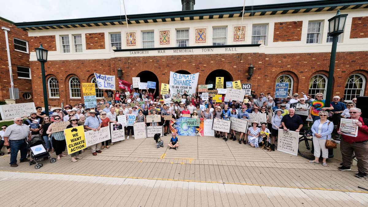 Close to 200 people turned out at the town hall for Climate Crisis: National Day of Action.
