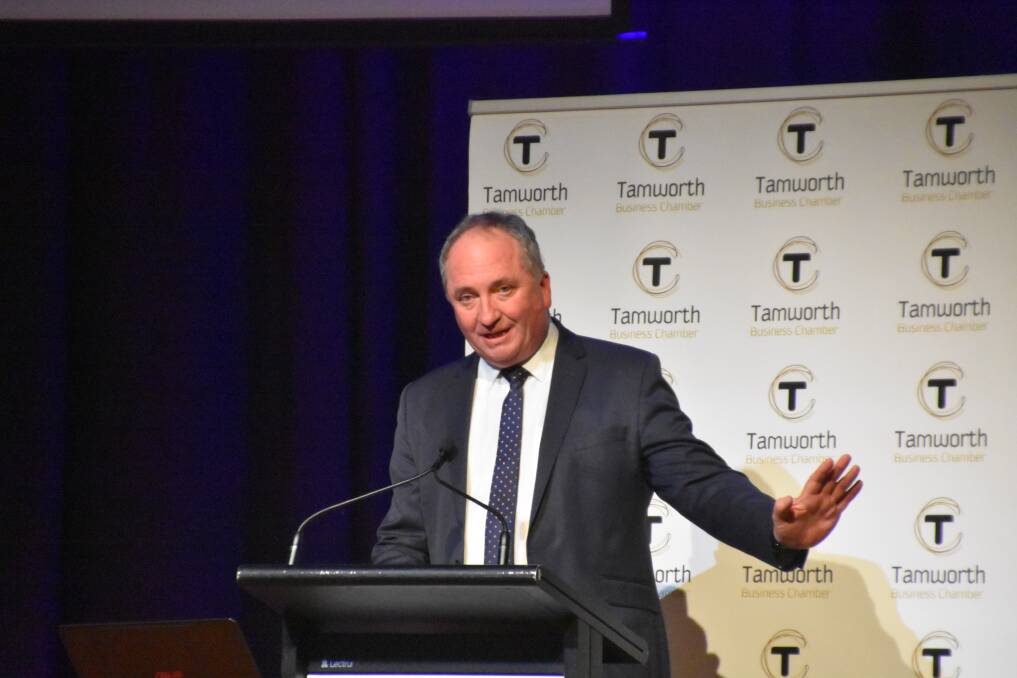 BIG SPEECH: incumbent Barnaby Joyce plans to front up to a Tamworth Business Chamber candidates' forum on Monday. Photo: Andrew Messenger 