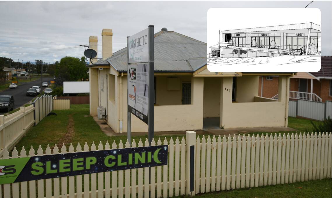 NEW BUSINESS: The old white brick home at 149 Johnston Street would be demolished to make way for the proposed medical centre development. Photo: Gareth Gardner, SAE Design 121021GGC02
