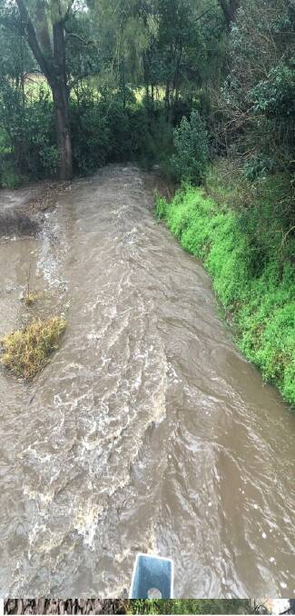 TORRENT: Duncans Creek at the Nundle Road crossing near Woolomin. Photo: Minister for Water 