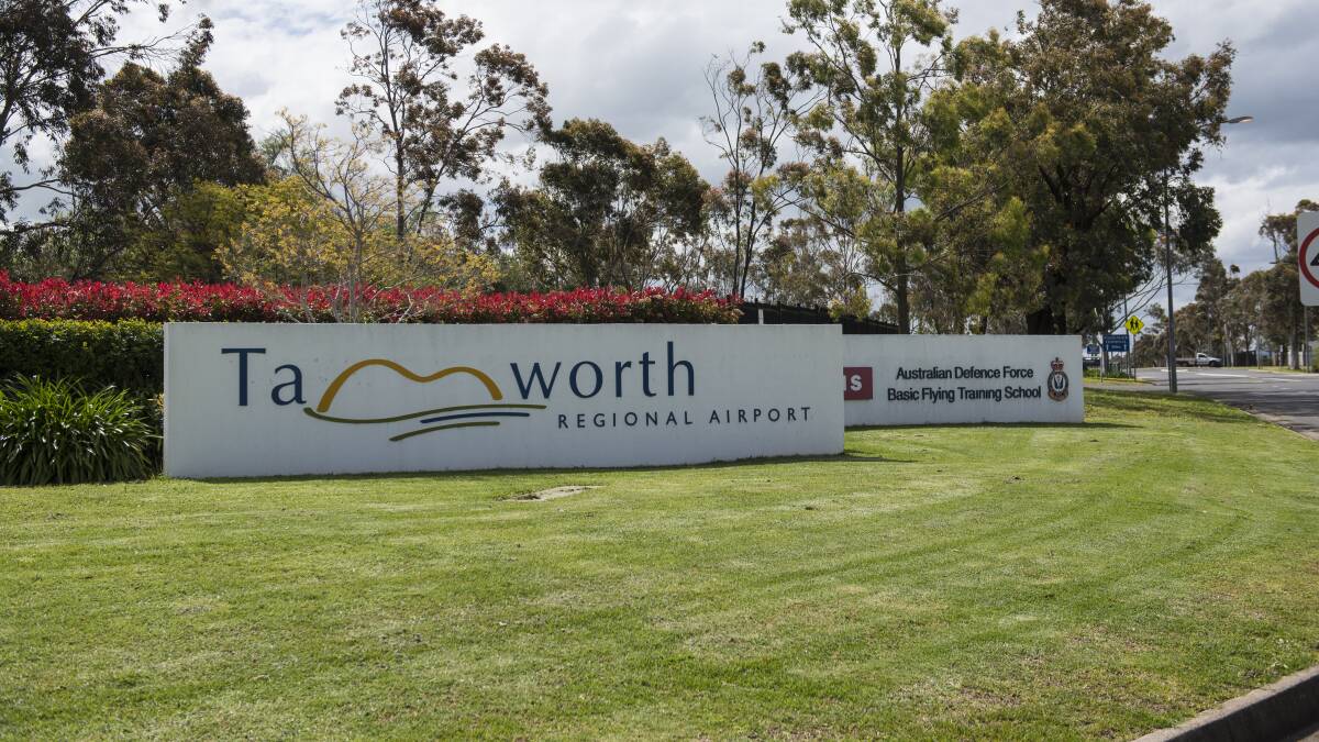 Still trucking: Tamworth Regional Airport has yet to feel any shockwaves from today's announcement borders in the state's north and south will close. Photo: Peter Hardin 