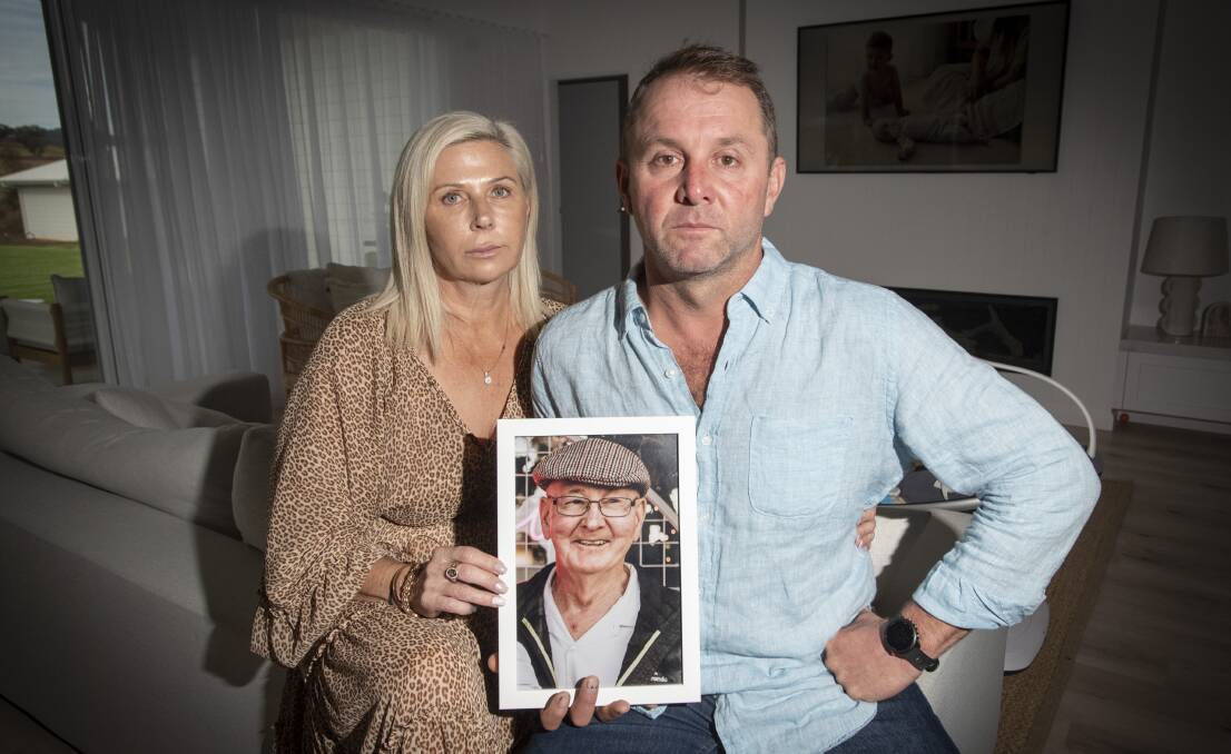 CHANGE NOW: Lisa and David Thomas (with dad Maxwell Thomas) said they were speaking out on behalf of staff, and to warn new patients. They want the unit to be put back into the specially-built Nioka ward. Photo: Peter Hardin