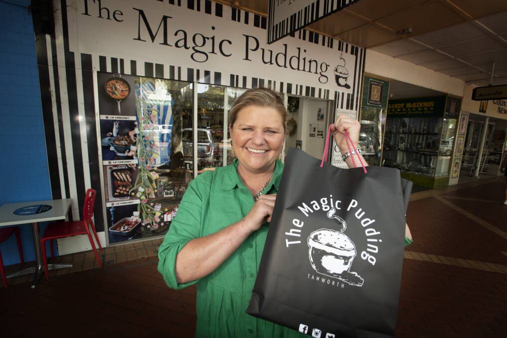 COME BACK: Magic Pudding owner Sara Winston-Smith said they won't have bare shelves at Christmas. Photo: Peter Hardin