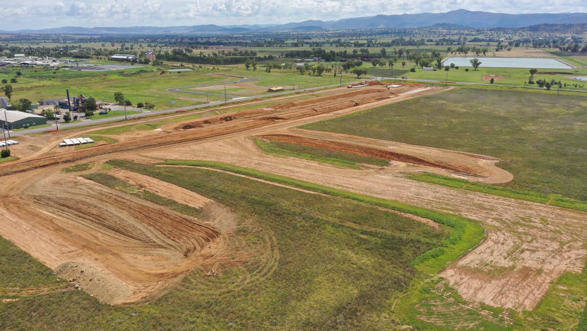 BUSINESS BOOM: Tamworth's Global Gateway Park is set to be a major new industrial estate for the city. Photo: TRC