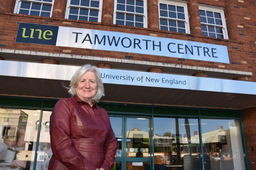 MAKE A DEAL: University of New England vice-chancellor Brigid Heywood visited Tamworth last month. Photo: Andrew Messenger