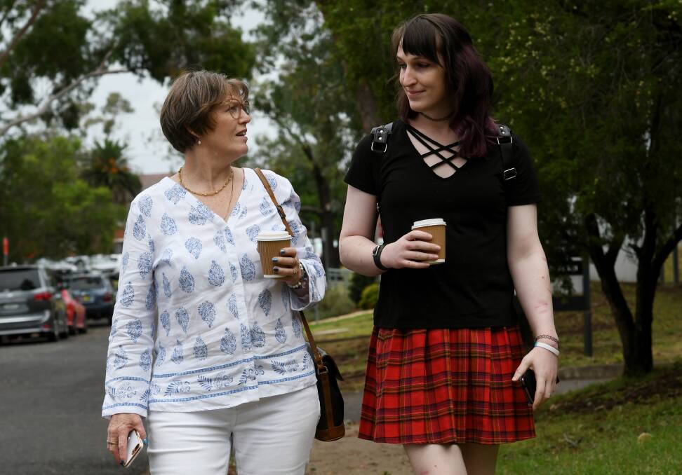 MUM AND DAUGHTER: Leoni Allwell hopes a new help group for young people will help like her trans daughter Alexis Allwell. Photo: Gareth Gardener