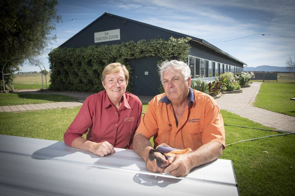 MOVING ON: Tangaratta Vineyards owners Elizabeth and John Pike are moving on after six-and-a-half years at the wedding and functions venue. Photo: Peter Hardin