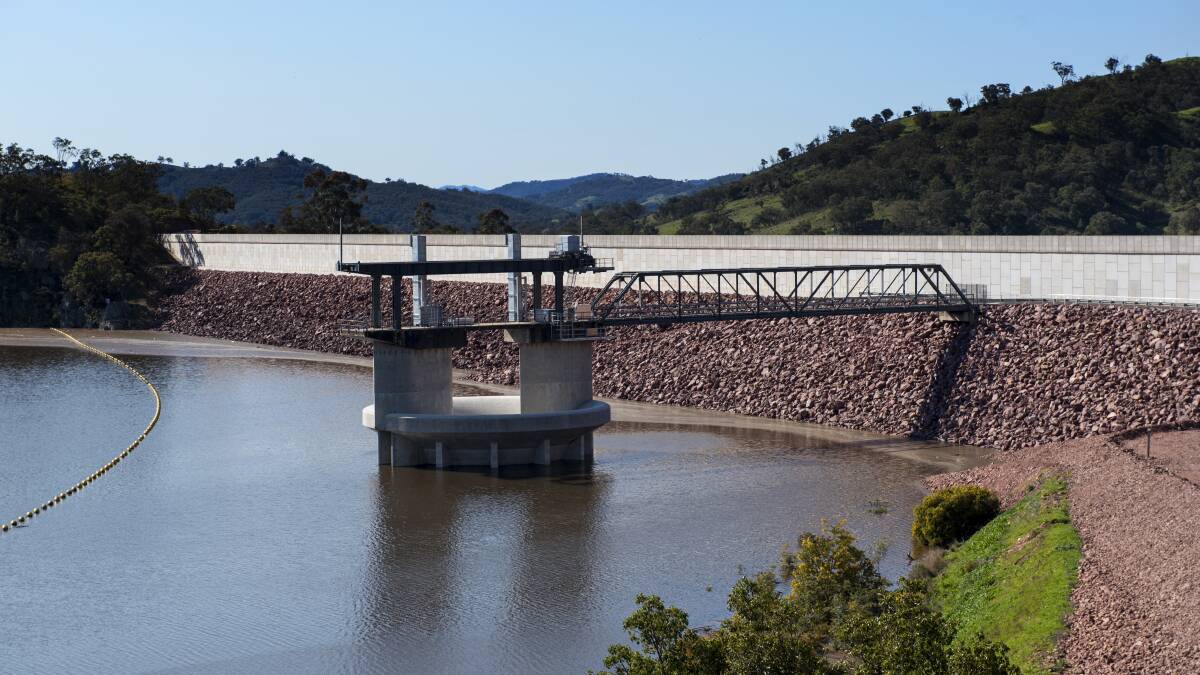 HOT WATER: TRC water chief Bruce Logan will tomorrow ask councillors to spend $100,000 in a campaign to lobby the state government for better water security. Chaffey Dam is just 13.8 per cent full. Photo: Peter Hardin 050916PHC028