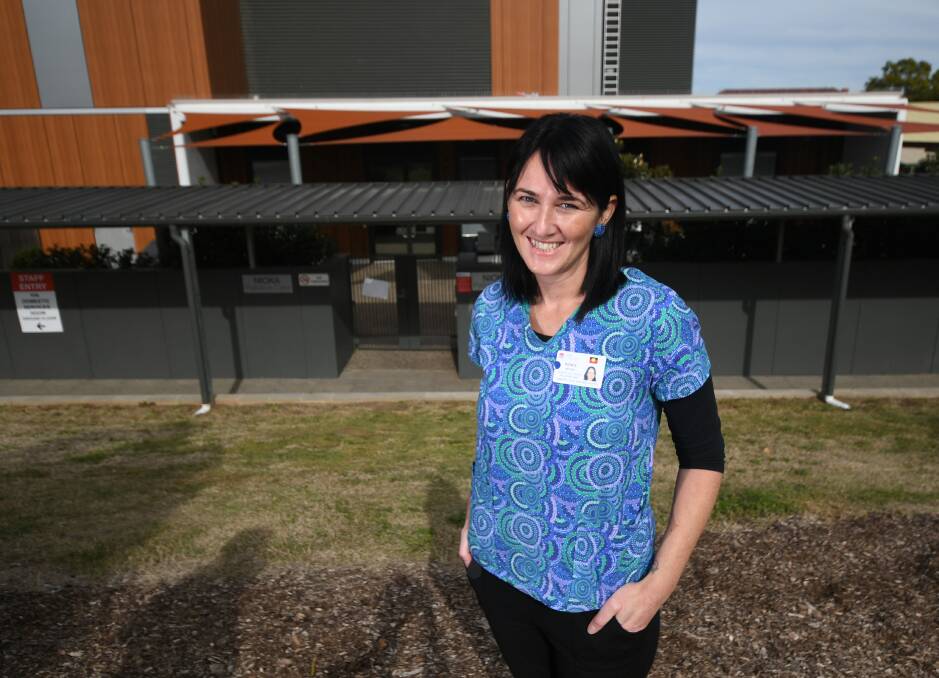 SORRY BUSINESS: Aboriginal Health Worker Renee Moore works at both Nioka and the hospital's community centre. Photo: Gareth Gardner 