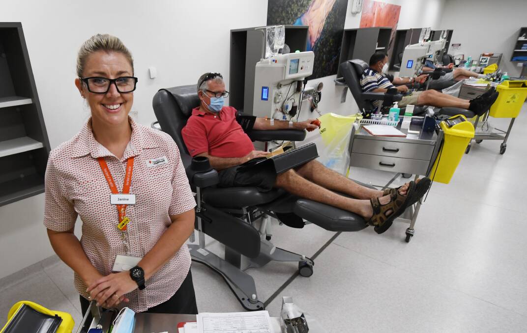 RUNNING LOW: Donor Services Nursing Assistant Janine Crowell, who has worked at the Tamworth bank for eight years, said she's never seen supply run so low. Photo: Gareth Gardner 
