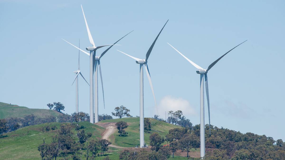 SATANIC MILLS: Renewable development isn't knew for the region. White Rock Wind Farm, pictured, generated its first watt of power in 2017. Photo: File