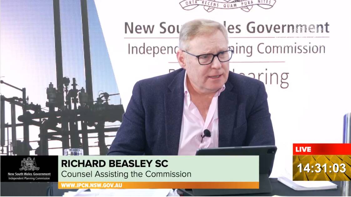 Gas delays: final judgement on the Narrabri Gas Project will be put off to next month to allow more public comment. Counsel assisting the IPC Richard Beasley attended all 7 days of last month's public hearings.