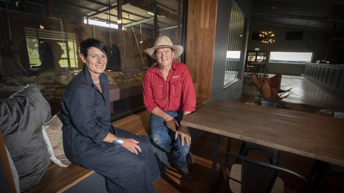GOLDEN ALE: Campbell and Narree McIntosh at the Dungowan Station. The couple plan to brew and sell beer in a bar and restaurant under the new apartments. Photo: Peter Hardin 