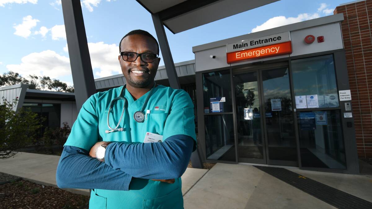 COUNTRY BOY: Manilla doctor Timothy Igbenije calls himself a country boy - just from a different country. Photo: Gareth Gardner