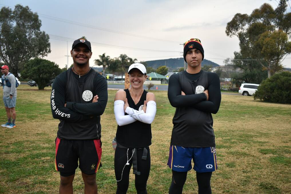 CHALLENGE: Charlie Abra (middle) said the team have already started planning to take on the famous Outback Marathon in a coronavirus-free 2021.