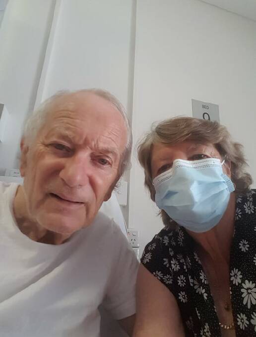 TOGETHER AGAIN: A worried wife will be able to visit her husband with high-level dementia in Tamworth hospital on Christmas, after getting a compassionate exemption to a near-total ban on visitors. Photo: Supplied