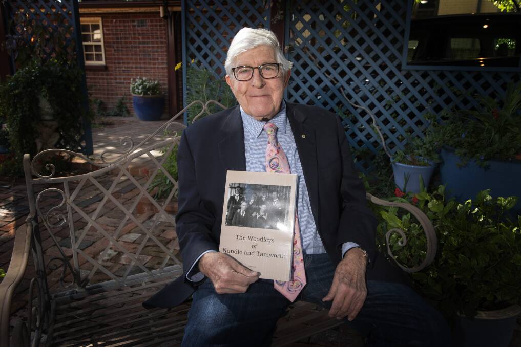 PUBLISHED: Former Mayor Warren Woodley has published his second book, written by Gunnedah author Cate Clark. Photo: Peter Hardin 