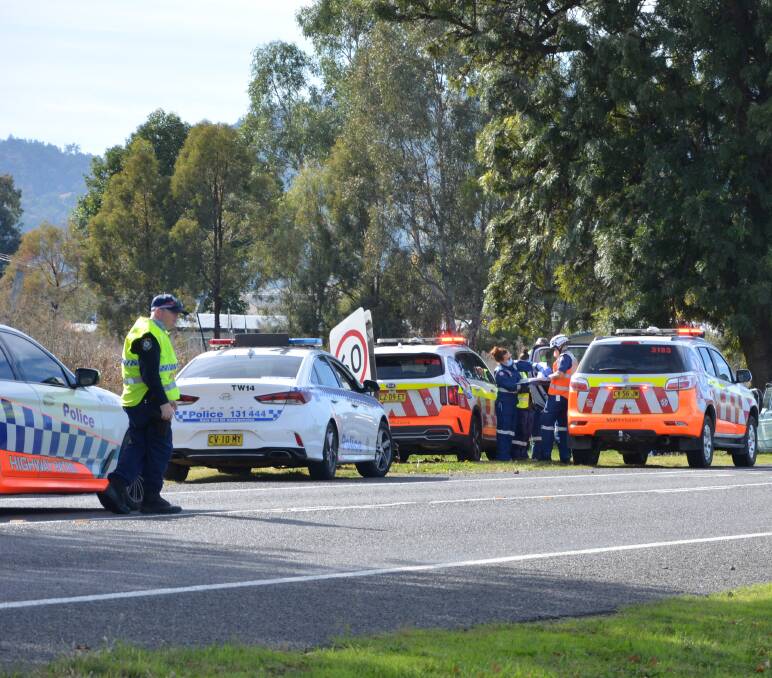 CRASH: An elderly woman died in a tragic car crash after the vehicle hit a tree outside Tamworth on Wednesday.