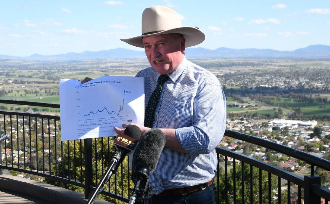 MORE GAS: Acting Prime Minister Barnaby Joyce said Australia needs to develop more gas production - just not in the Liverpool Plains. Photo: Gareth Gardner