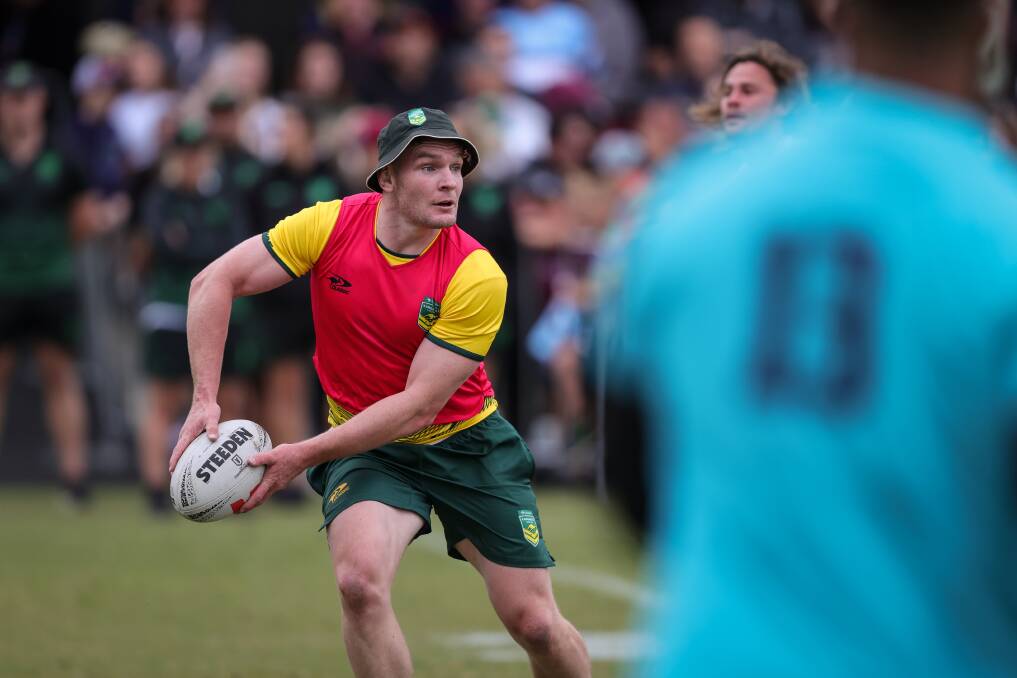 Liam Martin trains with the Kangaroos at Lavington. Picture by James Wiltshire