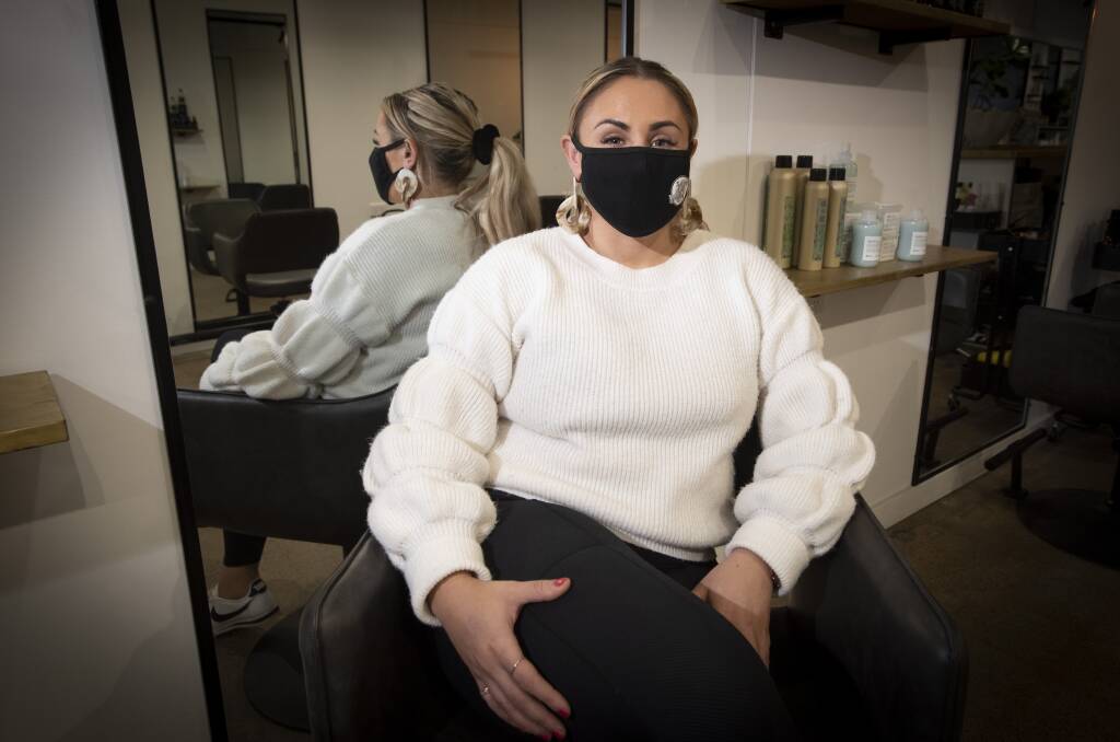 CAP SCRAPPED: Tribecca & Co owner Rebecca Trigg welcomed the five-person cap for the hair and beauty industry being scrapped on Monday. Photo: Peter Hardin 181021D010
