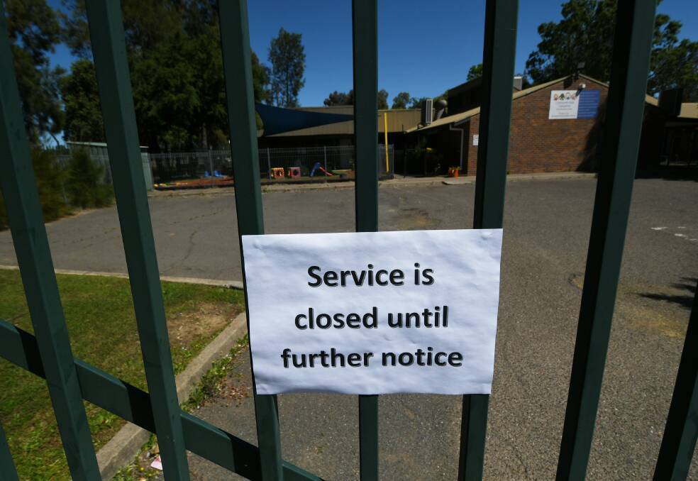 CLOSED: The West Tamworth childcare centre was forced to temporarily close its doors to deal with the damage. Photo: Gareth Gardner 061021GGC01
