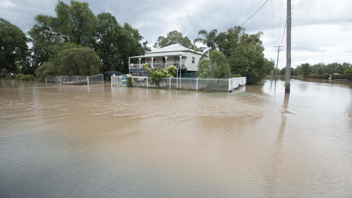 FLOODS: Floodwaters inundated homes in Gunnedah during November, leaving widespread damage. Photo: Peter Hardin