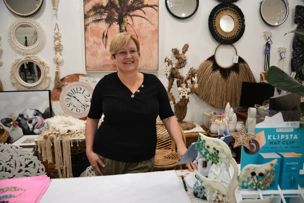 RETAIL RUSH: Owner of Coastal Farmhouse Australia, Mandy McCay, opened her Peel Street store just in time for the Christmas shopping rush. 
