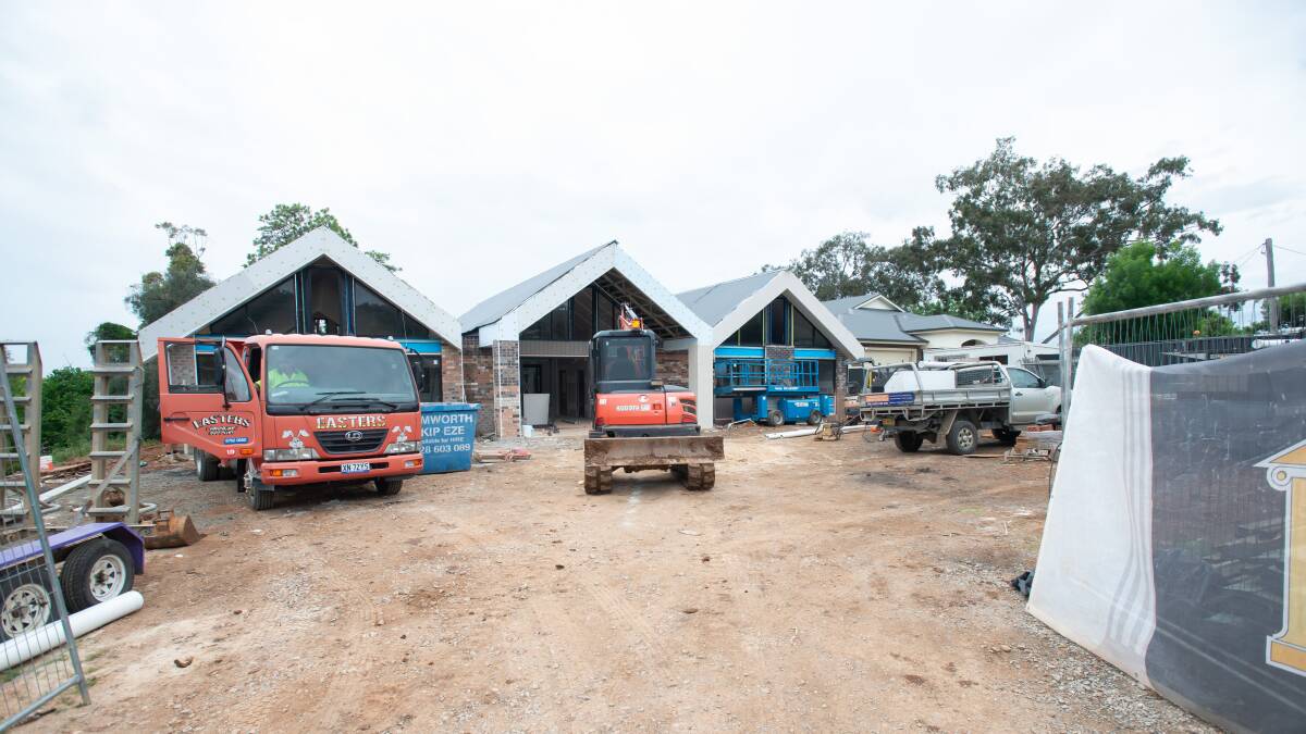 Construction of the Little Kindy East Tanworth childcare centre is well underway. Picture by Peter Hardin 