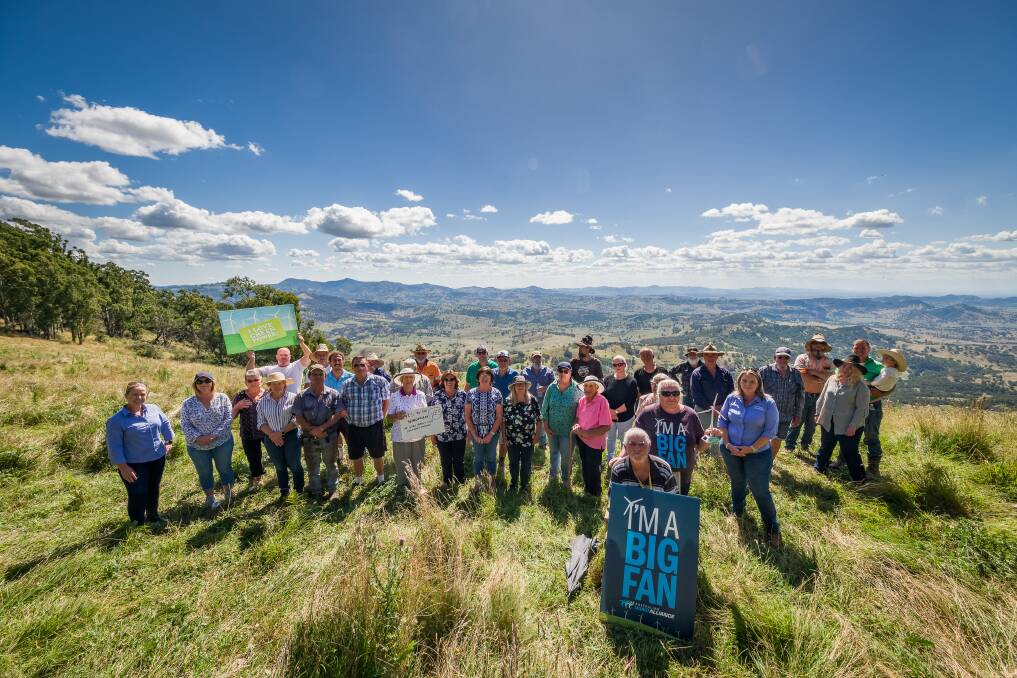 ENERGY: Representatives from ENGIE and supporters of the project at the proposed site in Hanging Rock. Photo: Supplied