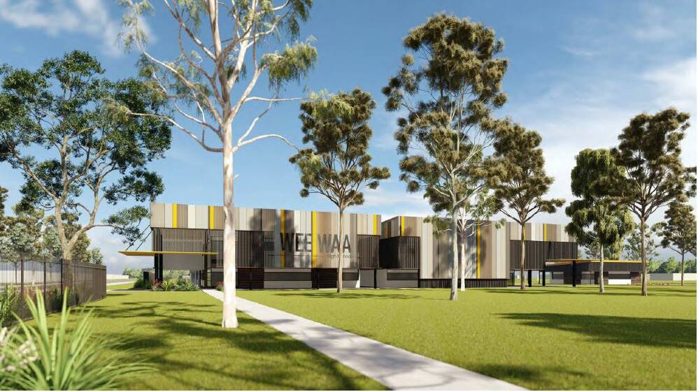 NEW SCHOOL: An artist's impression of the Wee Waa High School upgrade. Photo: NSW Department of Education 