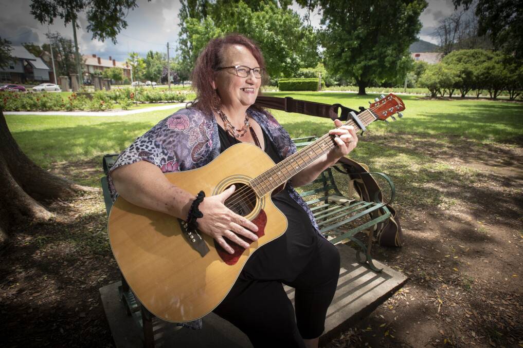 ON SONG: Tamworth's Wendy Wood has been named a semi-finalist in the 2021 Tamworth Songwriters' Association annual awards. Photo: Peter Hardin