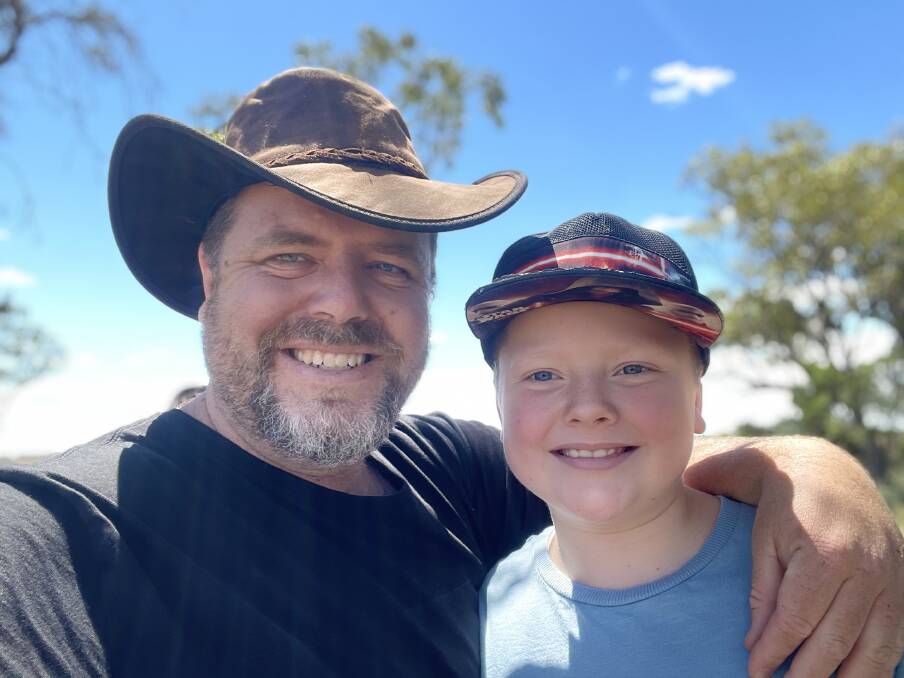 FOCUS ON YOUTH: Youth Fest founder Byron Phillips and his eight-year-old son Thomas. Photo: Supplied
