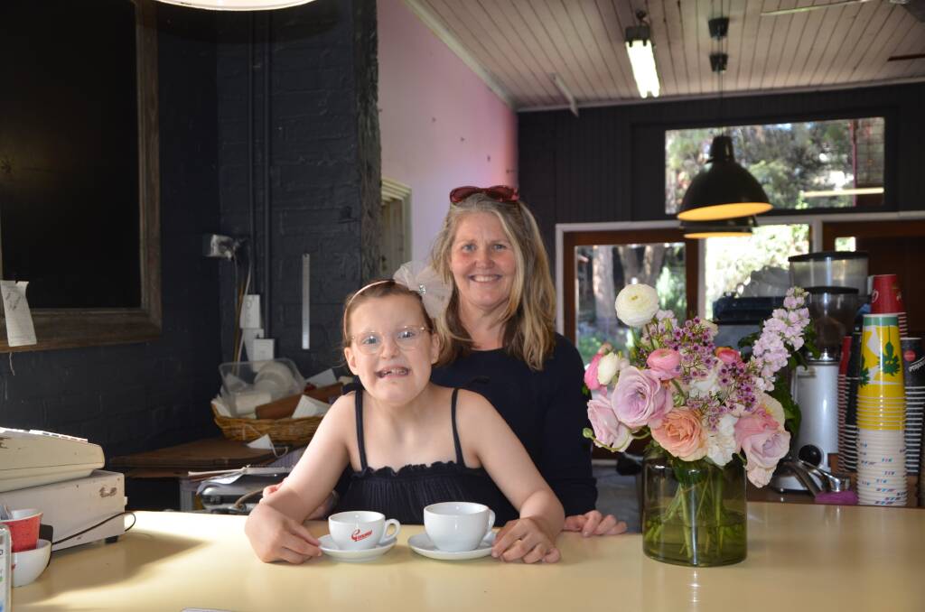 NEW OWNER: Ruby's Cafe Tamworth's new owner Kellie O'Callaghan and daughter Clementine. Photo: Cody Tsaousis 