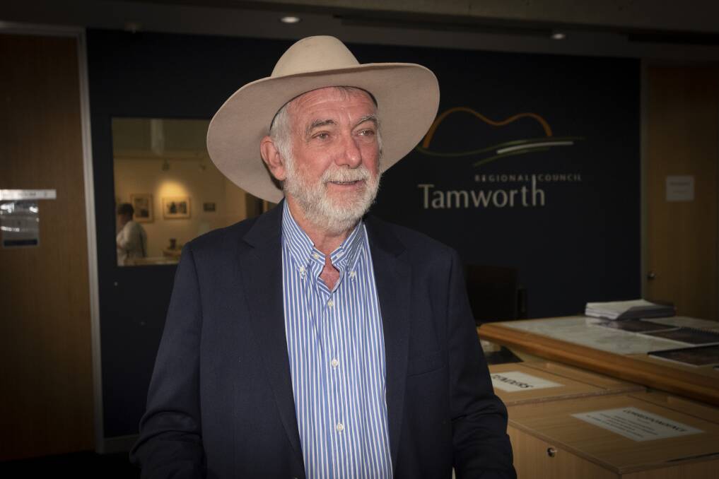 DRAFT PLAN: Tamworth mayor Russell Webb encouraged the community to have a say on the ten-year plan for the region's future. Photo: Peter Hardin