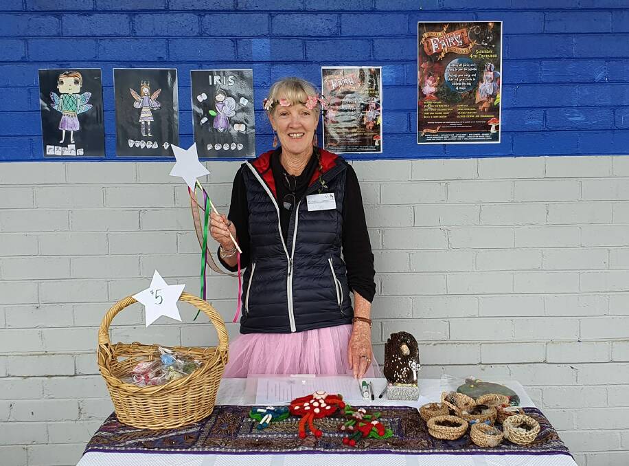 MAGICAL: Fairy Marigold has been busy taking festival workshop bookings and raising some fairy funds. Photo: Supplied 