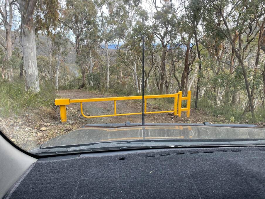 The access road to the Prase Mine at Hanging Rock has been blocked off, in an effort to stop unauthorised 4WD access chopping up the trails. Picture supplied