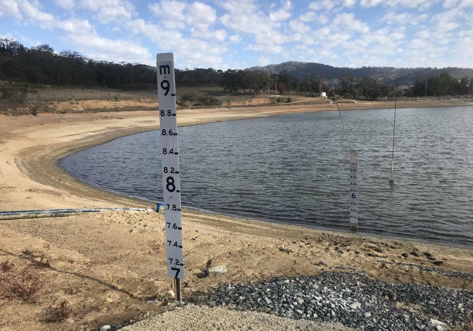 DIRE LEVELS: The Murrurundi Dam is now exhausted and can no longer provide water to the township due to months of drought conditions.