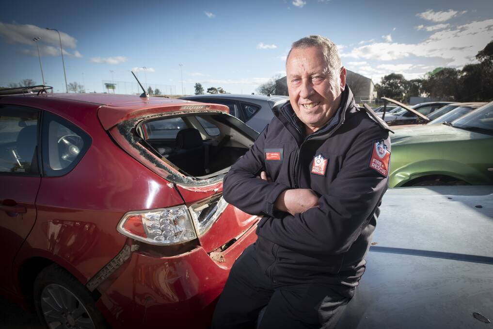 LIFESAVING: Tamworth Fire and Rescue zone commander Tom Cooper said the challenge is all about honing skills to save lives. Photo: Peter Hardin