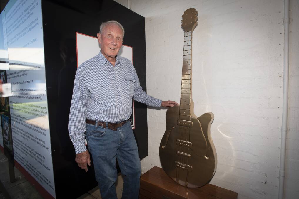 INDUSTRY ICON: Max Ellis, pictured at the 2TM studios, coined the term country music capital and is the co-founder of the country music festival. Photo: Peter Hardin