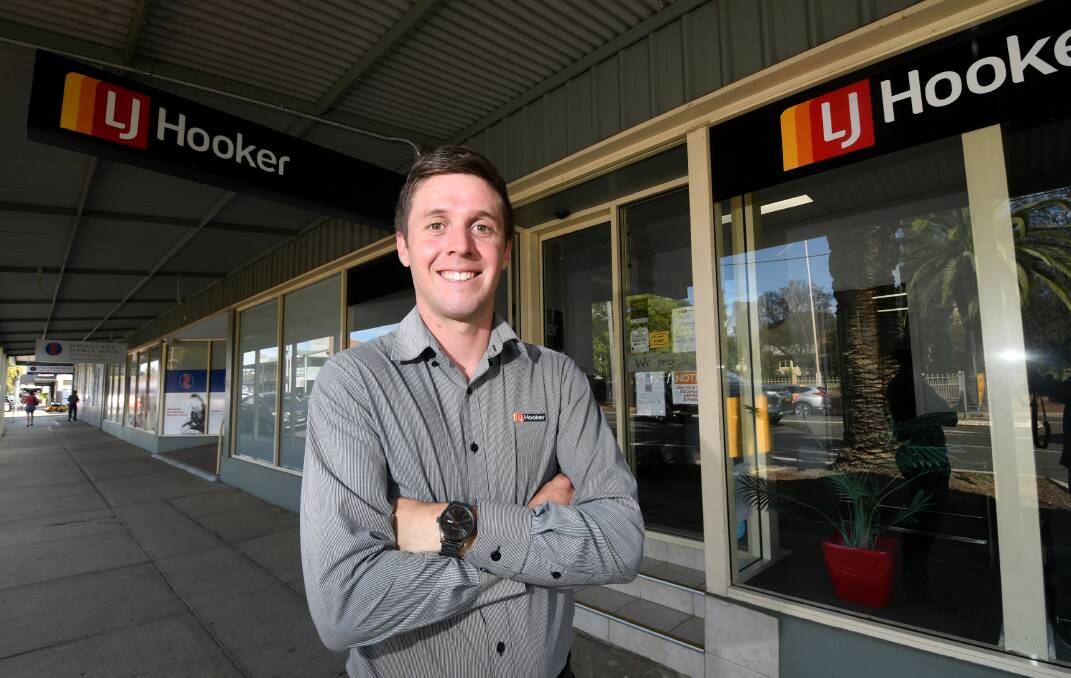 SALES BOOM: LJ Hooker Tamworth director Sam Spokes said the region's property boom is being fueled by strong competition between investors and home buyers. Photo: Gareth Gardner 