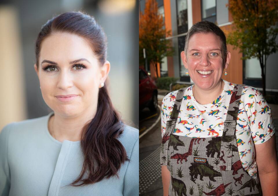 STRONG WOMEN: Anna Barwick (left) and Jody Ekert (right) have been recognised for their incredible efforts over the past year. Photos: supplied, Peter Hardin 