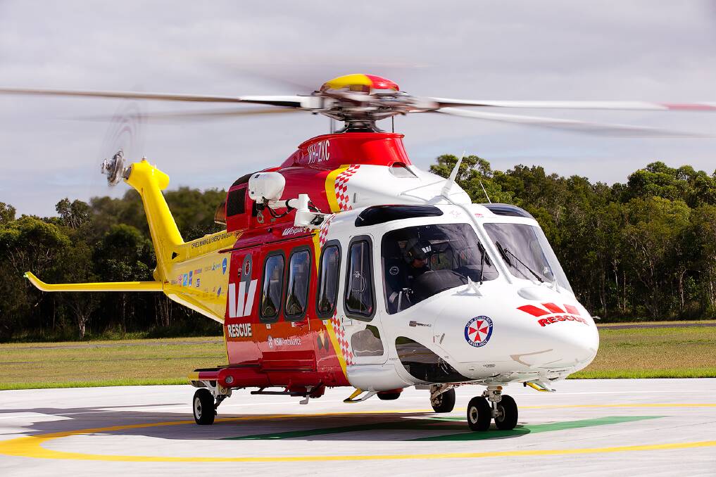 HELP NEEDED: Westpac Rescue Helicopter Service crews completed an inter-hospital retrieval on Saturday afternoon. Photo: supplied.