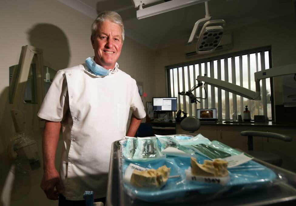 LOCAL LEGEND: Dr Steve Massey will finish up next Wednesday after more than 40 years of dentistry. Photo: Gareth Gardner 240621GGC04