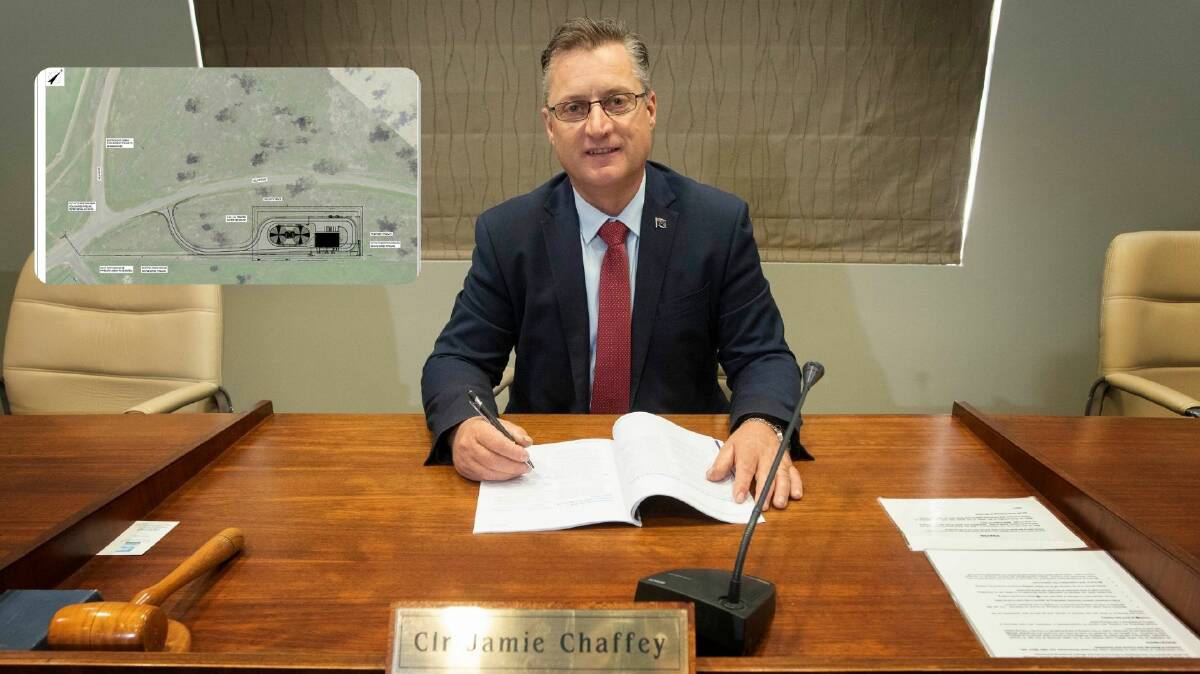 HAPPY CHAFFEY: Gunnedah Shire Council mayor Jamie Chaffey is pleased construction will soon begin on the water treatment centre. Photo: Peter Hardin