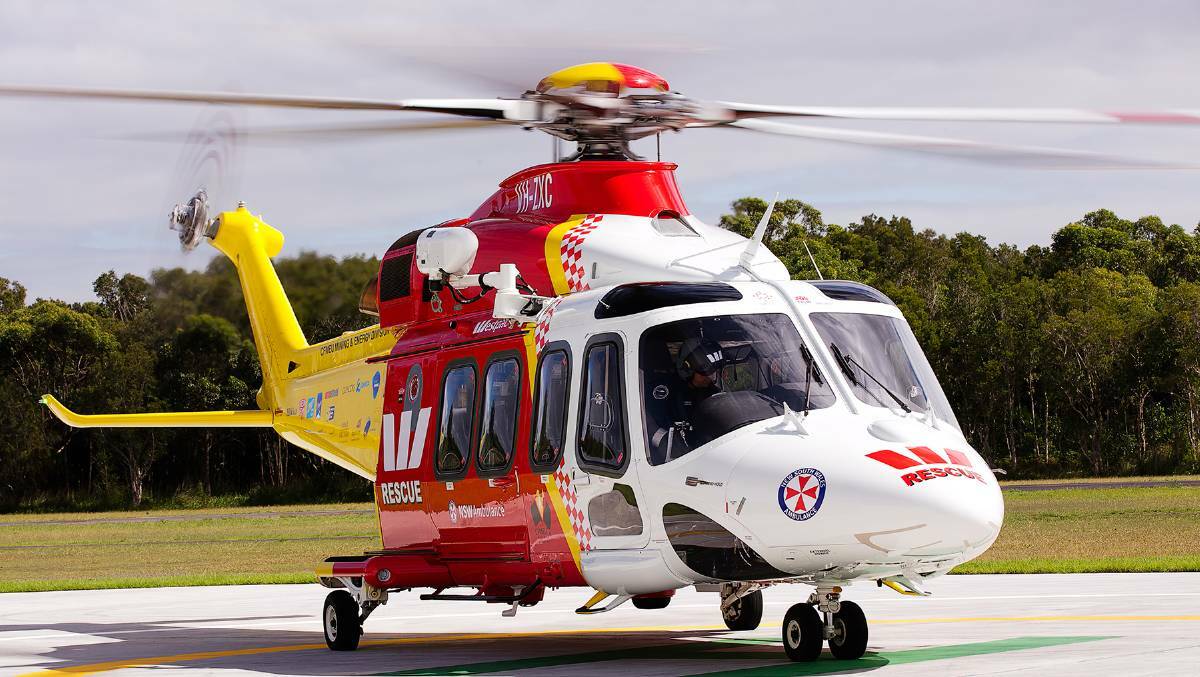 A 44-year-old man was rushed to Sydney by the Westpac Rescue Helicopter on Saturday. Photo: file