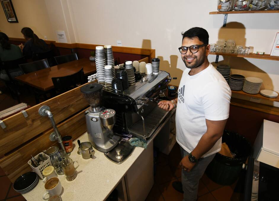 MODERN VIBE: Vivaldi's new owner Dinesh Goyal said to have great coffee is paramount to surviving as a cafe in the current competitive climate. Photo: Gareth Gardner, file